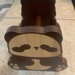 New! Panda Toilet Roll Paper Holder. Free Standing Funny Bathroom Decor.